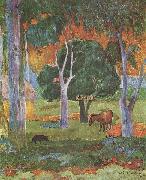Paul Gauguin Landscape on La Dominique Spain oil painting artist
